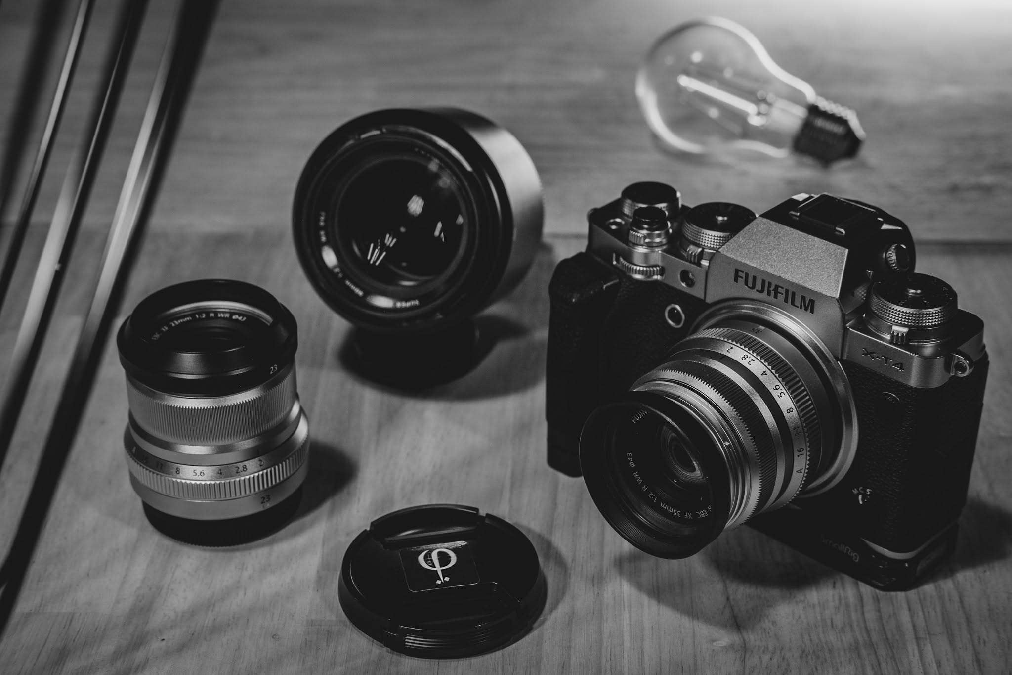 Appareils photographiques en noir et blanc